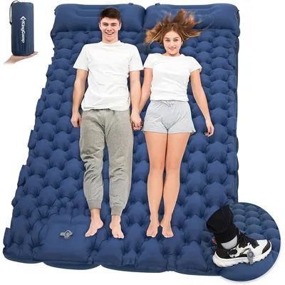 Inflatable Sleeping Mattress with Pillow Air Mat Camping Tent Ultralight Outdoor Sleeping Pad for Travel Backpacking Hiking