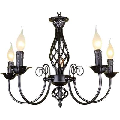 Gojoy - Moderne Kronleuchter 5-Kop flammig Decken Lampe Vintage Pendel Hänge Leuchte Deckenleuchten Image