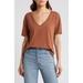 Oversize V-Neck Cotton T-Shirt