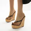 Sexy Super High Heels Große Größe 35-42 Plattform Keile Prise hausschuhe Maultiere Hausschuhe Schuhe