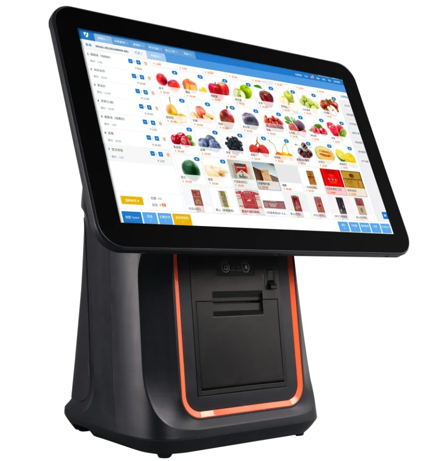 15,1 Zoll neues Android Windows POS-System All-in-One-Touchscreen-POS All In One PC Pos Terminal Scan-Fensterfunktion Image