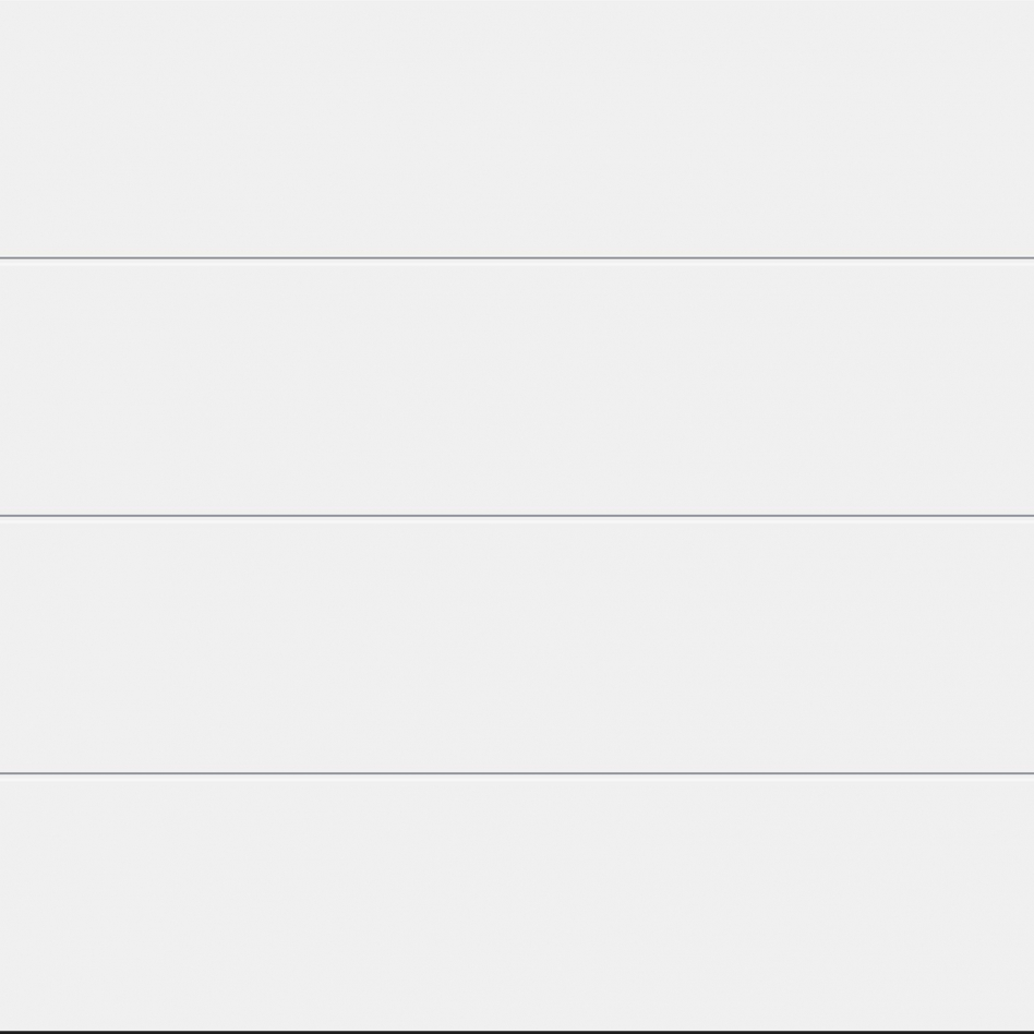 HÖRMANN Sektionaltor LPU42 mit Zarge L-Sicke verkehrsweiß, silkgrain, 2375x2125 mm,Zarge mit L-Beschlag Image