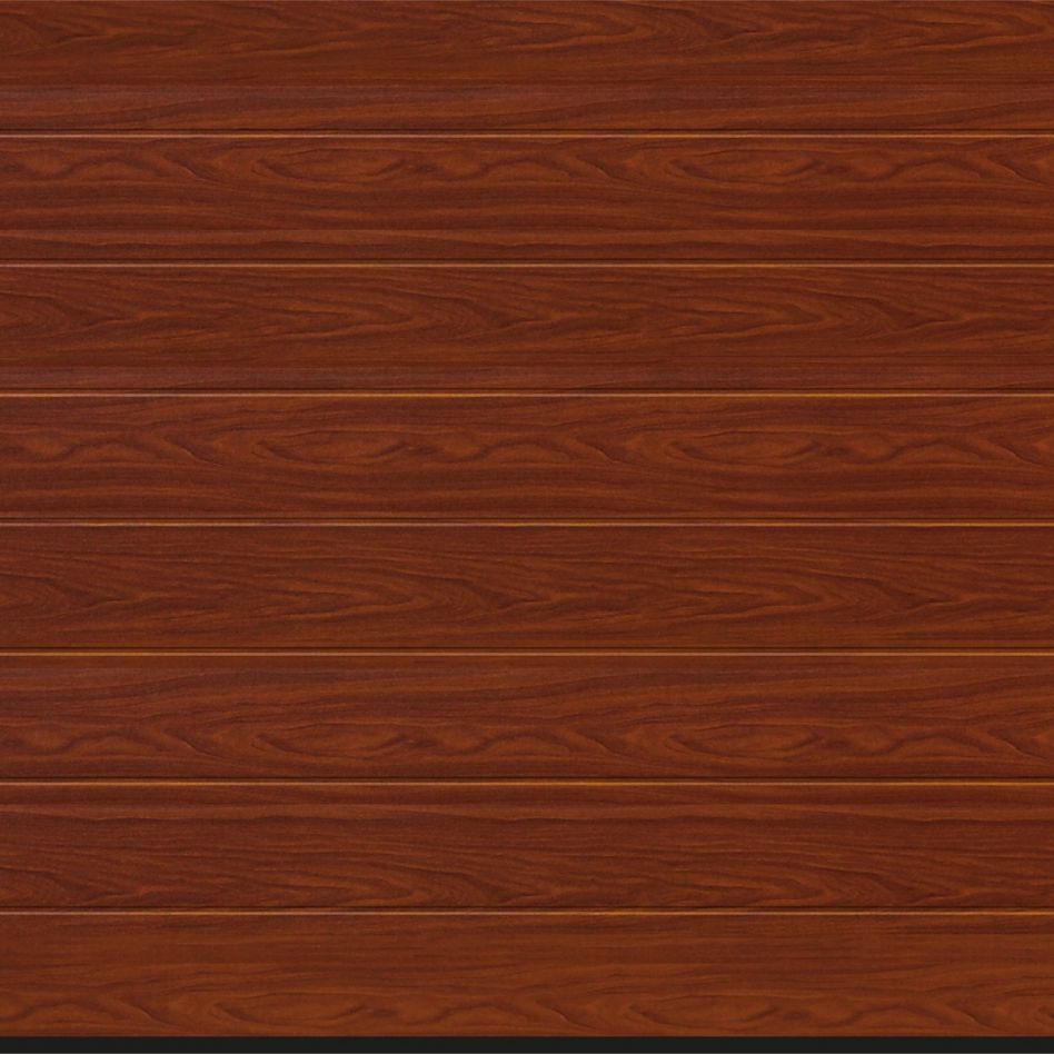HÖRMANN Sektionaltor LPU42 mit Zarge M-Sicke rosewood, Zarge mit L-Beschlag, 2375x2125 mm Image