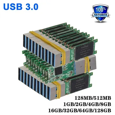10-100 Stück Großhandel Plug and Play USB 3.0 High Speed Memory Flash 8G 16GB 32GB 64GB 128G U Disk Image