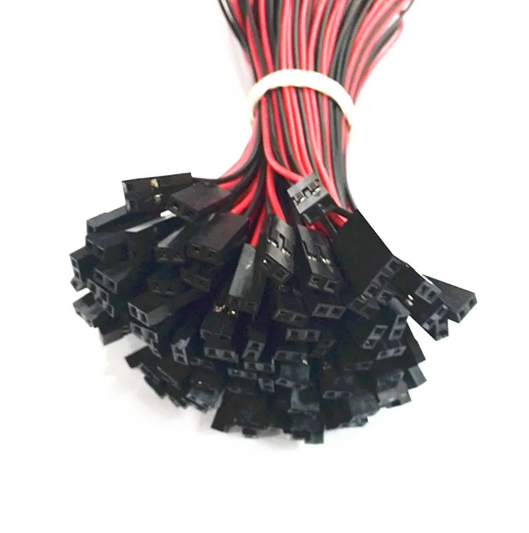 20 teile/los 2-poliges Dupont-Kabel 2-polige Überbrückung stecker draht 2 p 10cm/20cm/30cm Länge Image