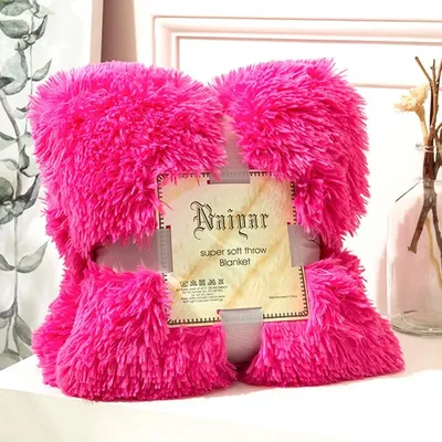 Shaggy Fuzzy Fur Winter Warme Decke Büro Flauschige Ruhe Plaid Sofa Bettwäsche Abdeckung Bettlaken Student Hause Bettdecke King Size