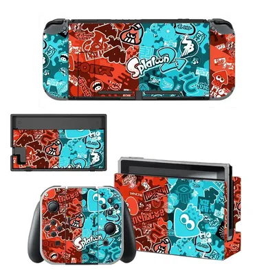 Splatoon 2 Nintendo Switch-Skin-Aufkleber Nintendo Switch-Aufkleber-Skins für Nintend Switch-Konsole