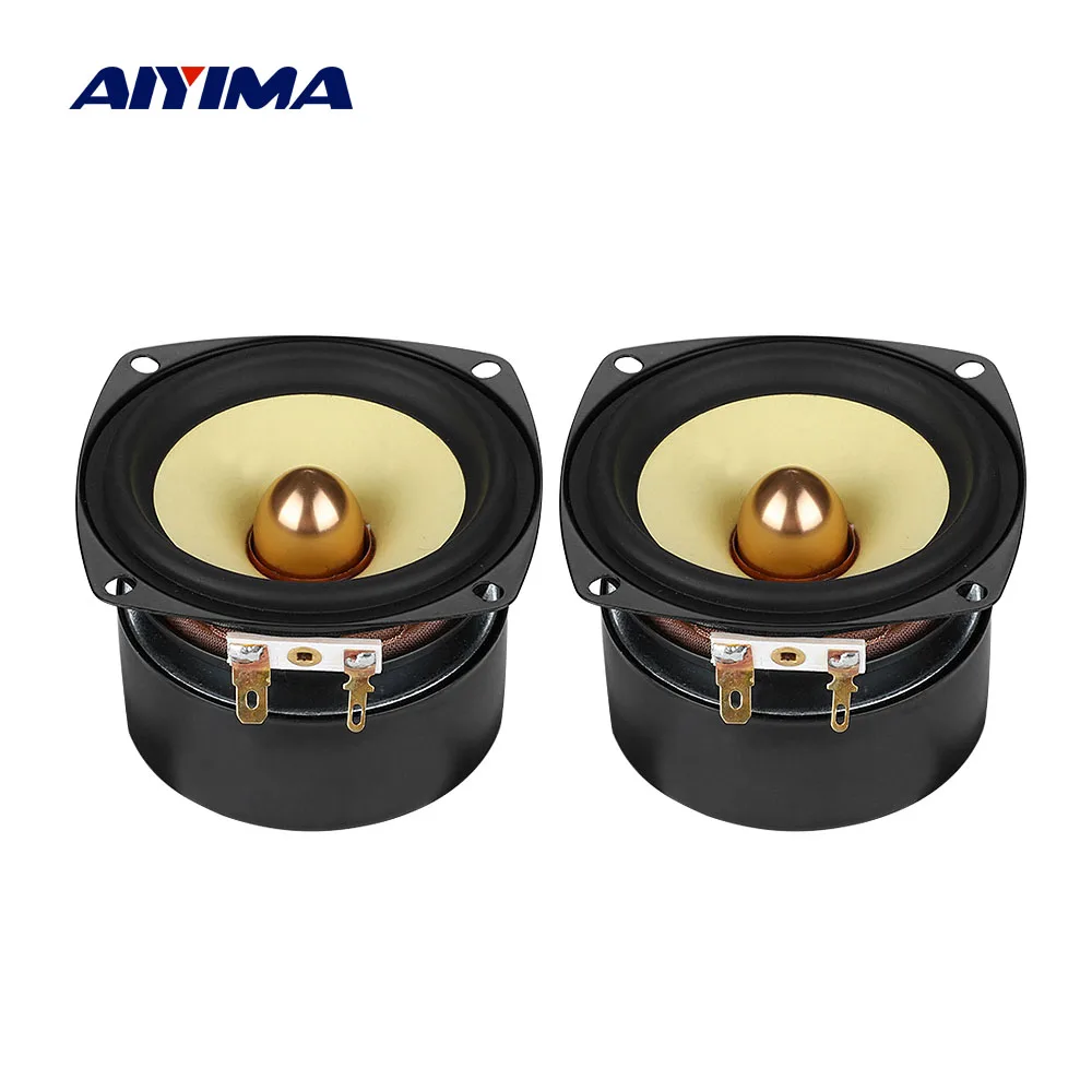 Aiyima 2pcs 3 inch 4/8 ohm 25w lautsprecher voll bereich audio diy audio bücherregal lautsprecher runde sqaure home sound theater verstärker