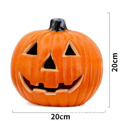 Halloween Pumpkin Decorations Outdoor Garden Decorations LED Lantern Scene Layout With Many Expressions Funny Pumpkin Lantern Decoration Easter Hollow Big Pumpkin Glowing