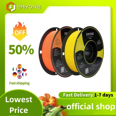 ERYONE PETG Filament 2 Rolls Combination For FDM 3D Printer 2KG 1.75mm ±0.03mm High Quality 3D