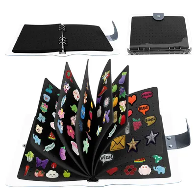 Felt Pin Brooch Display Storage Book DIY Badge Charms Organizer Booklet Metal Badge Chest Souvenir