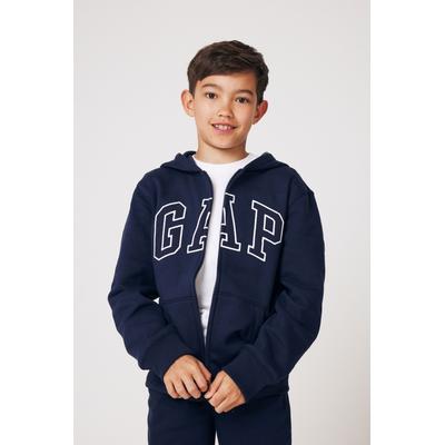 Gap Girls Blue Logo Zip Up Hoodie (4-13yrs) - Blue
