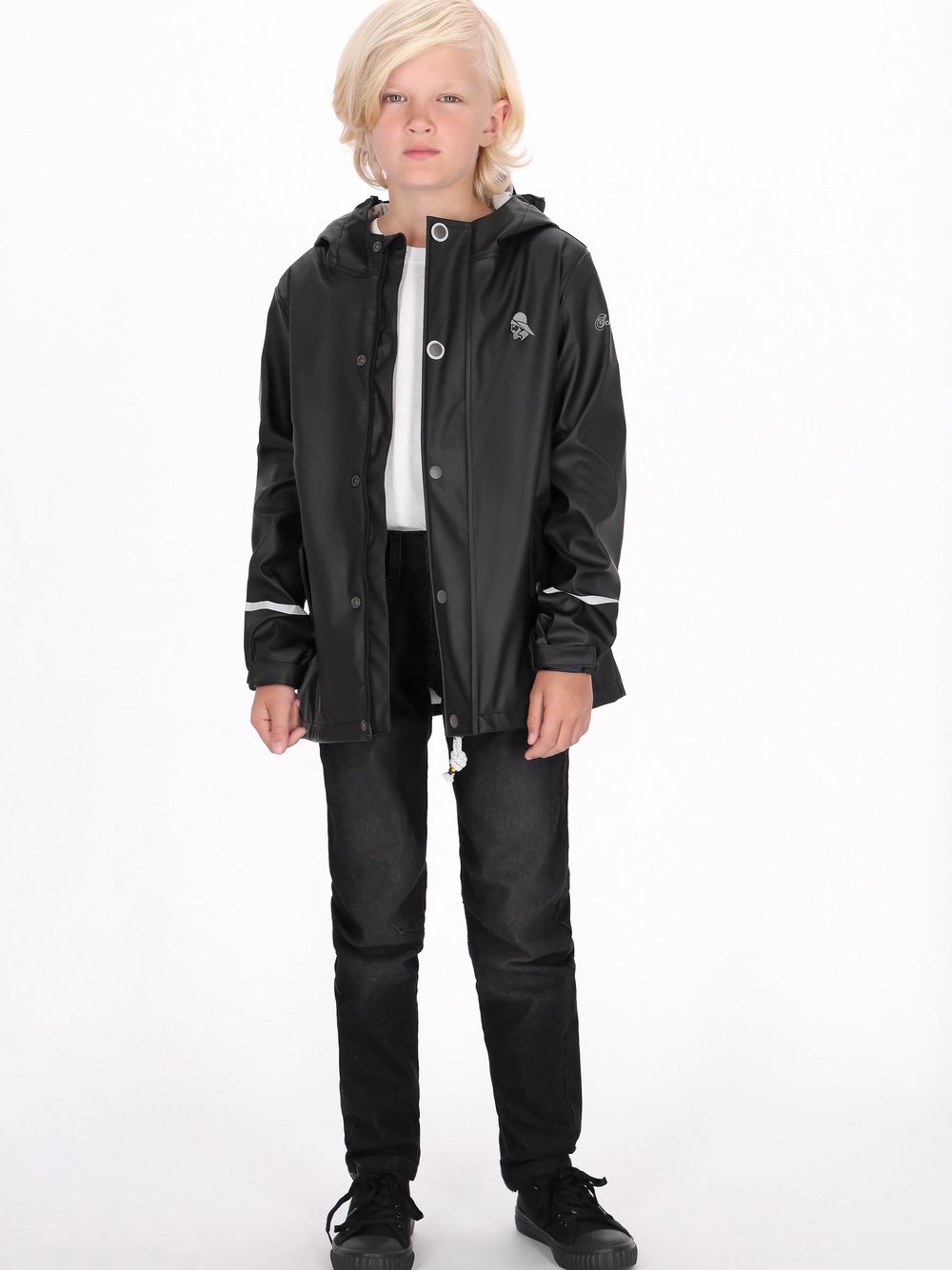 Schmuddelwedda (Kinder) Regenmantel Jungen schwarz, 98 Image