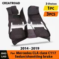 Tappetini per auto per Mercedes BENZ classe CLA C117 berlina/freno a scatto 2014-2019 2018 2017 2016