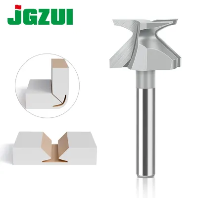 R10 1/4" Shank 6mm Shank Woodworking Router Bit,Tongue and Groove Router Bit,Carbide Tip V Bit
