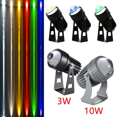 Outdoor LED Wall Spotlights 3W 10W Landscape Lighting AC220VDC12V Red Green Blue RGB Spotlights IP65 Waterproof a Beam of Light