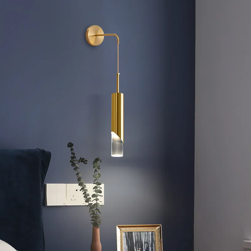 Nordic Wand Licht Gold Nacht Aisle Treppen Leuchte Beleuchtung Indoor Decor Moderne Küche Leuchte Ecke Wohnzimmer Spiegel Lampe