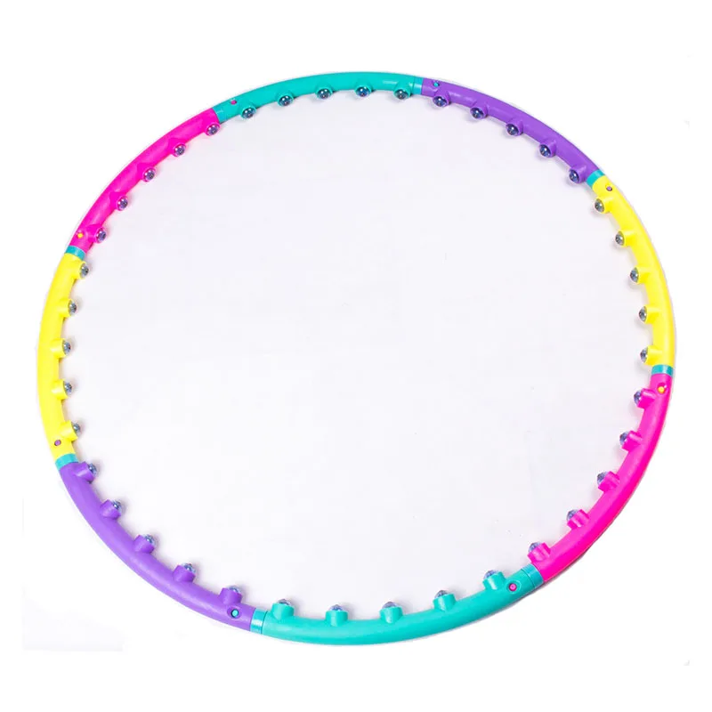 Einreihige 8 Abschnitte Massage Hoola Hoop Für Fitness Verlust Gewicht Abnehmen Hoops Fitness Hoop Für Gewicht Verlust Image