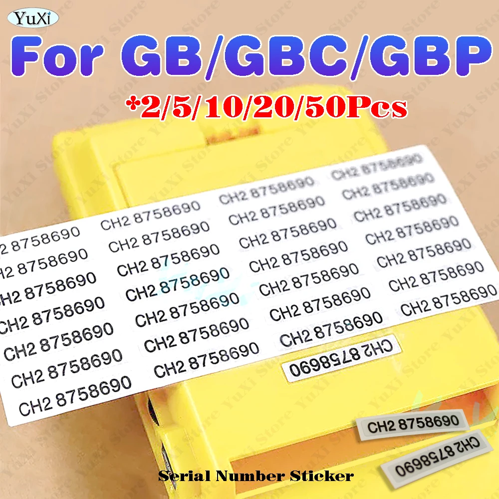 Seriennummer-Aufkleber Rückseiten-Etikett für GB GBC GBP für GameBoy Colors Pocket Spielkonsole Etikettenaufkleber Ersatzteil Image