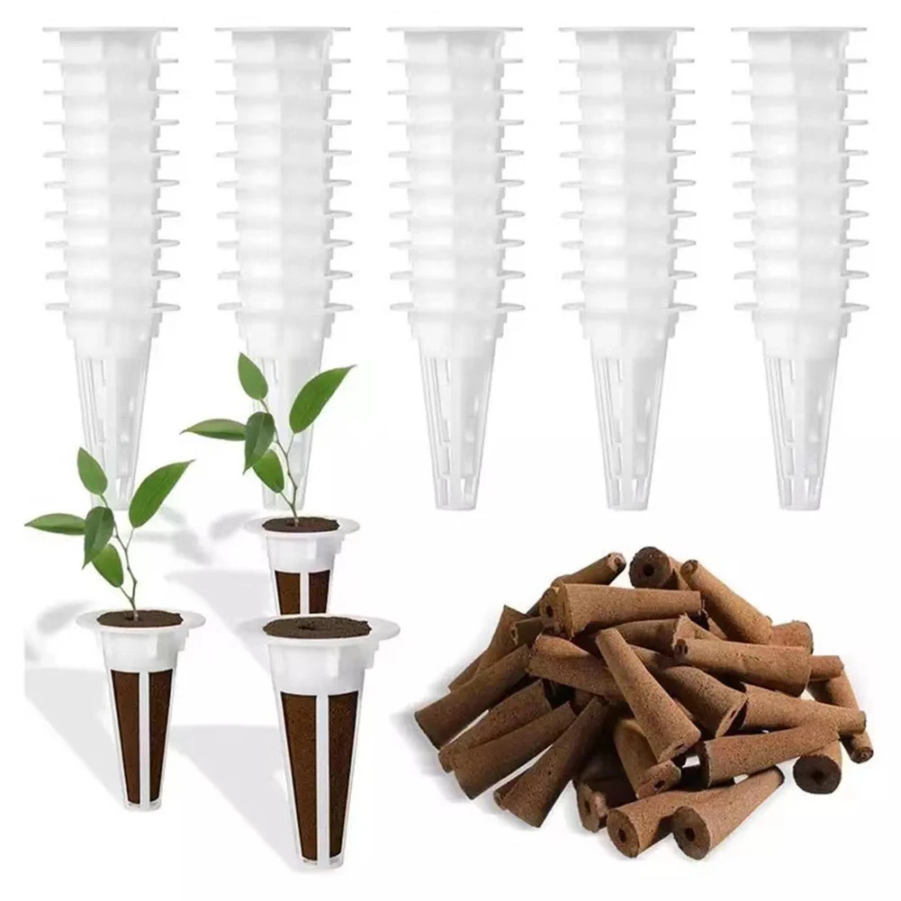 Pflanz korb und wachsen Schwämme für Aero garden Pflanzen hydro ponik soilless wachsen Schwämme Pflanz korb Kit Garten bedarf Image
