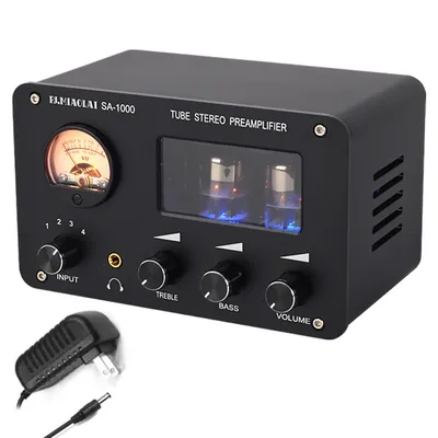 SA-1000 audiophile Röhre Vorverstärker Audio Hifi elektrische Röhre Verstärker 4 Eingänge 2 Ausgänge Audio-Schnitts tellen verlustfreie Umschaltung Image