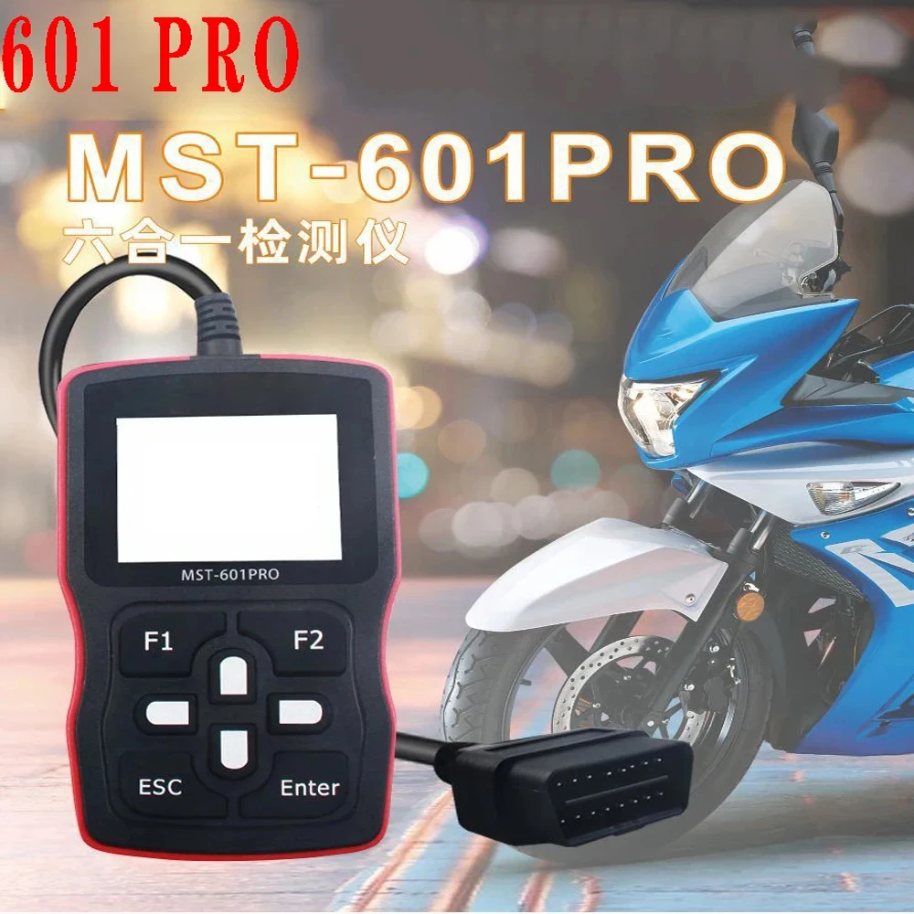 MST 601 PRO 6IN1 Motorrad Scanner OBD2 Code Reader Automotive Diagnose Werkzeug Fit für Suzuki für Honda für Yamaha MST-601 Pro Image