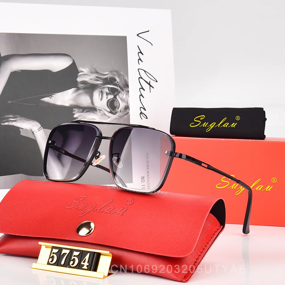 Vintage Damen quadratische Sonnenbrille Amerika Luxusmarke Anti-Blend-treibende Sonne Brillen klassische Sonnenbrillen Angeln Sonnenbrille uv400 Image