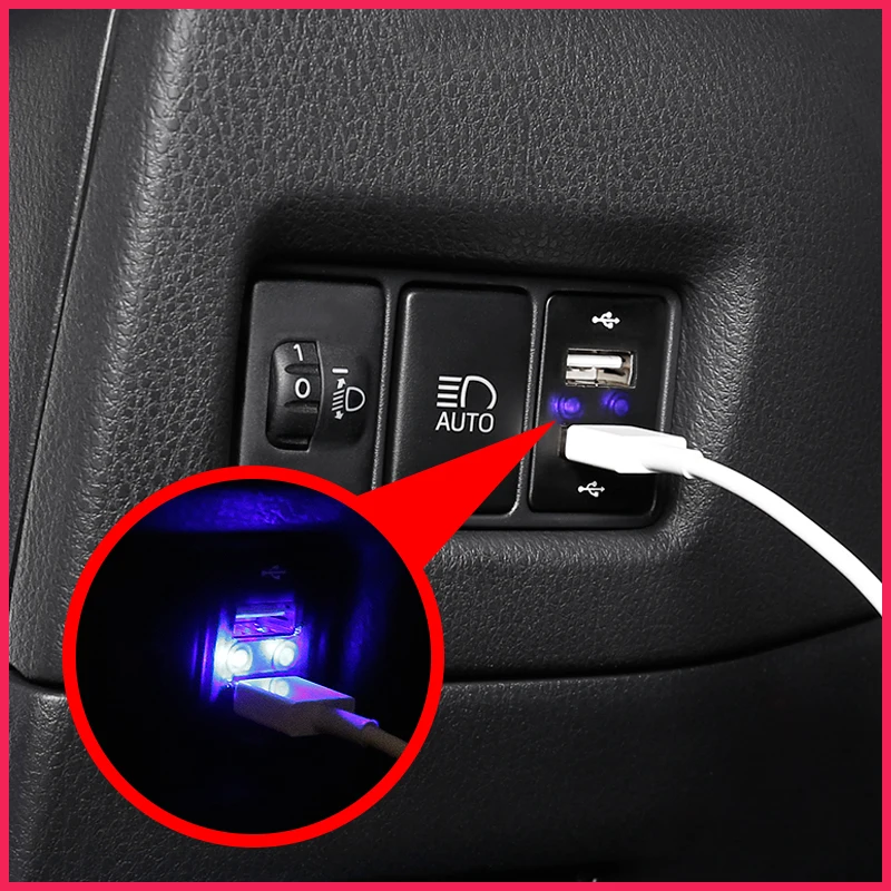 EIN Wenig Ändern Auto usb-schnittstelle modul USB buchse upgrade geändert dekorative zubehör Für Toyota C-HR CH-R 2017 2018 2019 Image