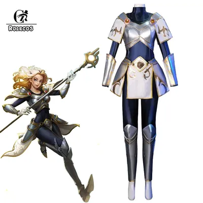 ROLECOS LOL die Dame der Leuchtkraft Lux Cosplay Kostüm Luxanna Crownguard Halloween Lux Kostüm Frauen Uniform Fullset Outfit Image