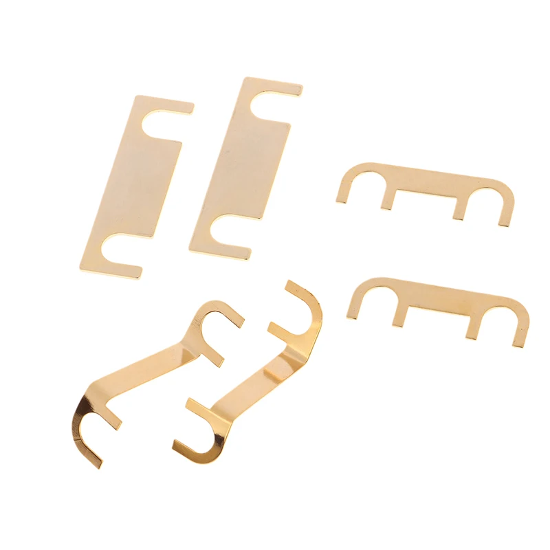 1 Paar Lautsprecher reines Kupfer Verbindungs stück vier Säulen Doppel leitung Sound DIY Audio-Anschluss dose gerades Stück dickes Kupfer Image