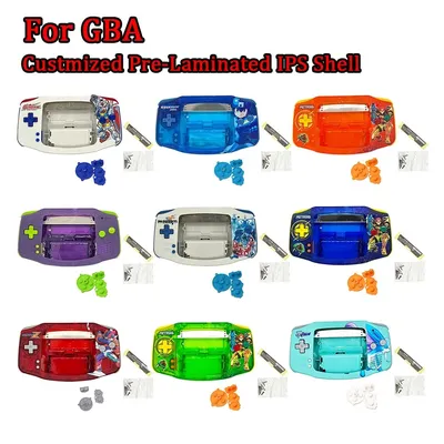 For GBA Console Dedicated IPS Laminated Housing Shell For GameBoy Advance Laminated IPS V3 V4 LCD Point-to-Point Display Screen