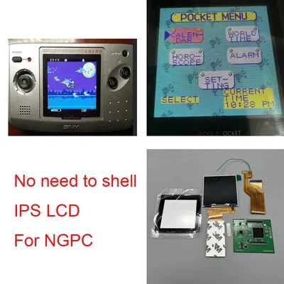 Original Size Screen IPS LCD For SNK NGPC Highlight Brightness LCD For NEOGEO Pocket Color Thick