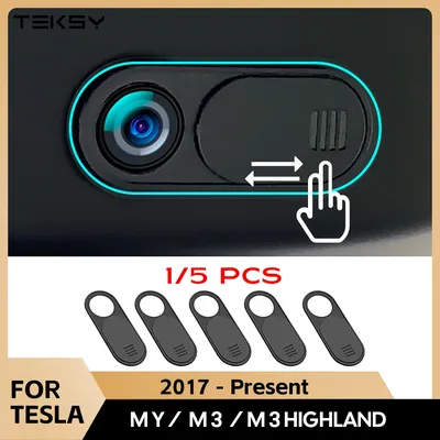 Privacy Protector Camera Cover For Tesla Model 3 Y Center Console Accessories Webcam Slide Switch