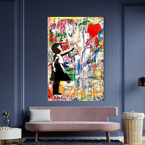 Stil Astronaut Ölgemälde Pop-Art Graffiti-Kunst Ölgemälde 100% handgemacht Straßenkunst-Ölgemälde Astronaut Pop-Art Ölgemälde Image