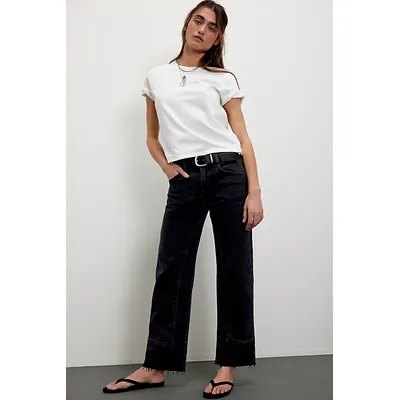 We The Free Risk Taker Mid-Rise Jeans at Free People in Main Squeeze, Size: 28