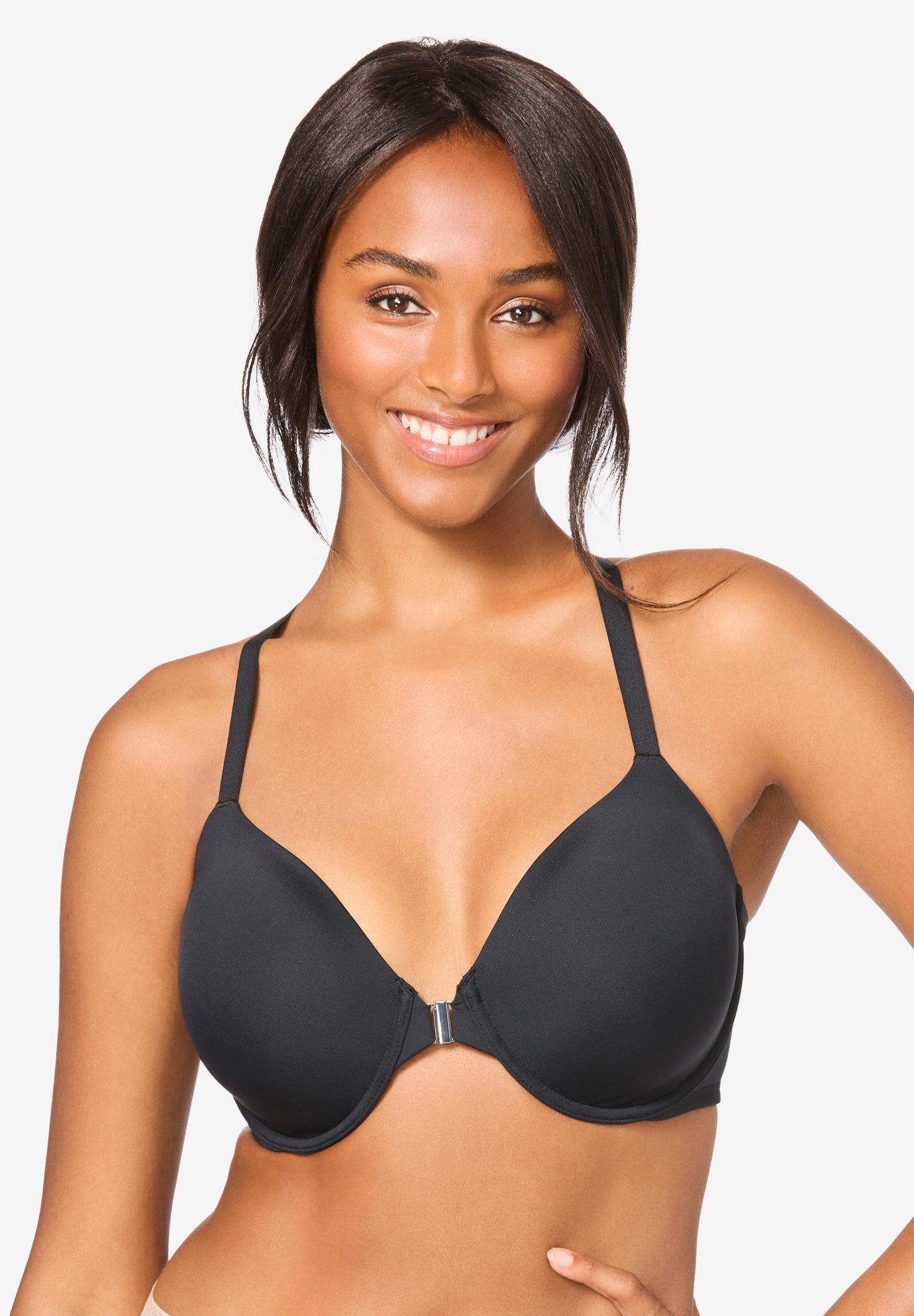 Plus Size Women's The Luna Bra by Leading Lady in Black (Size 48 B)