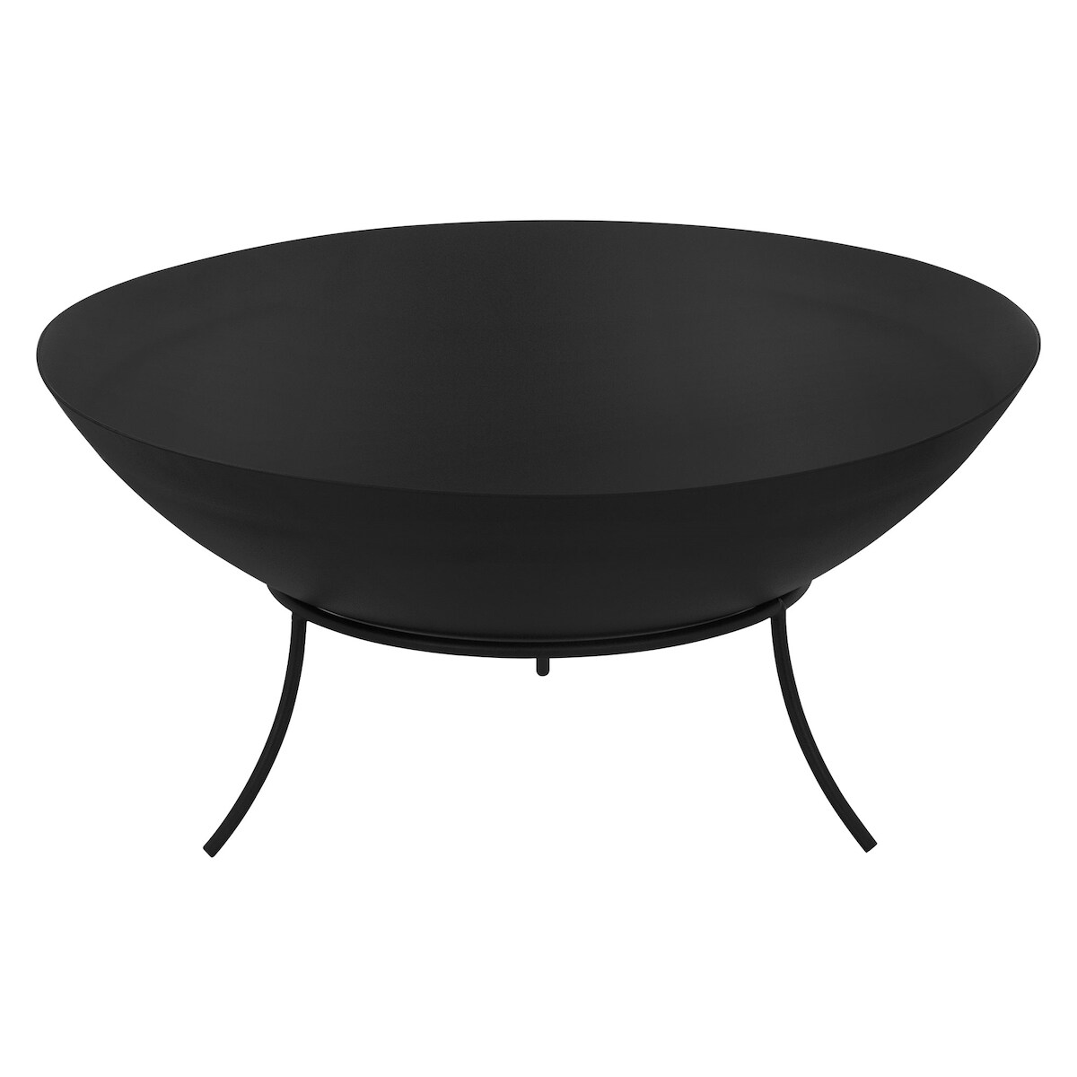 ECD Germany Feuerschale Ø50x24 cm Stahl | Dreibein, Griffe, Outdoor Feuerstelle BBQ Image