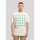 T-Shirt F4NT4STIC "Kreuze Blau", Herren, Gr. 4XL, beige (sand), Obermaterial: 100% Baumwolle, casual, oversize, Rundhals, Kurzarm ohne Bündchen, Shirts, Print