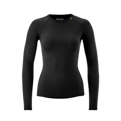 Funktionsshirt GONSO "BASE SHIRT LONGSLEEVE W", Damen, Gr. 44, schwarz, 87% Polyamid, 13% Elasthan, Rundhals, Langarm, Shirts, Damen Unterhemd langarm, Radunterhemd, Tight fit Image