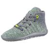 Barfußschuh LEGUANO "LEGUANITO GO KIWI", Kinder, Gr. 27, grün (kiwi, grau), Textil, sportlich, Schuhe, Freizeitschuh, Schnürboots, Kinderschuh, speziell entwickelte Sohle