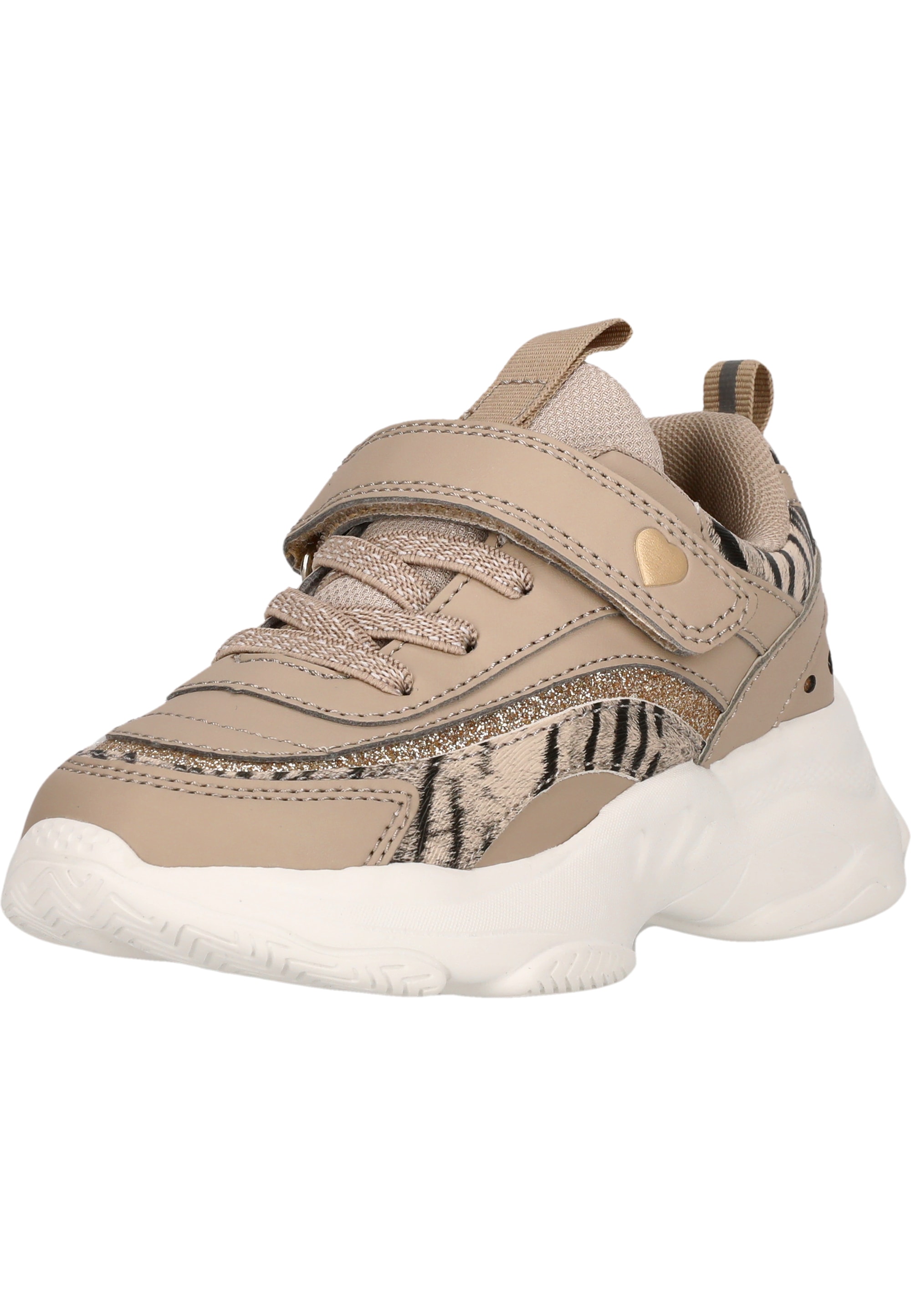 Sneaker ZIGZAG "Fialey", Damen, Gr. 38, beige, Kunstfaser, Polyurethane, Schuhe Sneaker, mit praktischem Klettverschluss