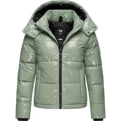 Steppjacke RAGWEAR "Roobie", Damen, Gr. M (38), grau (graugrün), Außenmaterial: 100% Polyester, Innenfutter: 100% Polyester, Wattierung: 100% Polyester, modisch, gerade hüftlang, Langarm Ärmel ohne Ärmelschlitz Rippstrickbündchen, Jacken, super... Image