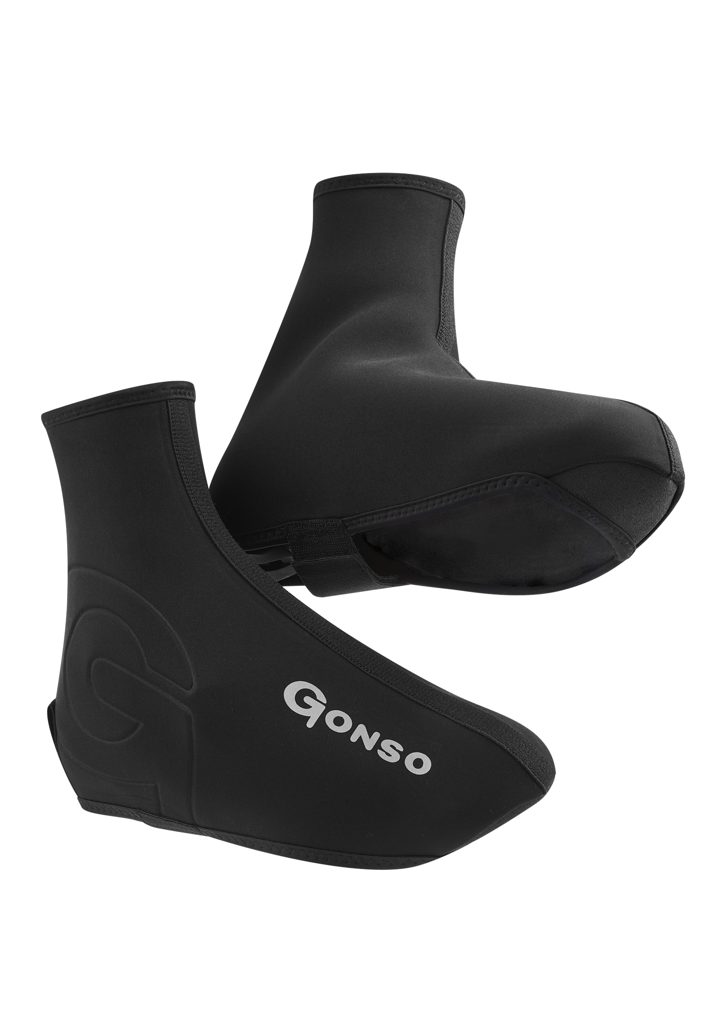 Fahrradschuh GONSO "Thermo-Überschuhe", Herren, Gr. M, schwarz, 90% Polyester; 10% Polyamid, Schuhe, Schuhüberzieher, wasserdicht & warm, Regenschuhe Image