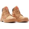 Schnürboots PALLADIUM "PAMPA SP20 CUFF WP+", Gr. 39, braun (woodlin), Textil, sportlich, Schuhe, Wasserdicht