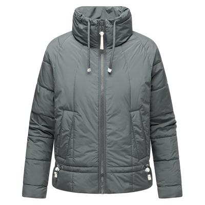 Steppjacke NAVAHOO "Luftzauber 14", Damen, Gr. L (40), blau (graublau), Obermaterial: 100% Polyester (recycelt), Innenfutter: 100% Polyester, Ärmelfutter: 100% Polyester (recycelt), Wattierung: 100% Polyester (recycelt), modisch, oversize hüftlang,... Image