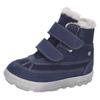 Klettstiefel PEPINO BY RICOSTA "Pedro WMS: weit", Kinder, Gr. 25, blau (dunkelblau), Leder, casual, Schuhe, Snowboots, Winterboots, Stiefel mit Sympatex-Membrane