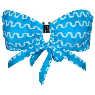 Seafolly - Women's Soundwave U Wire Bandeau Bra - Bikini-Top Gr 36 blau Image