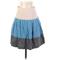 Mexx Casual Skirt: Blue Color Block Bottoms - Women