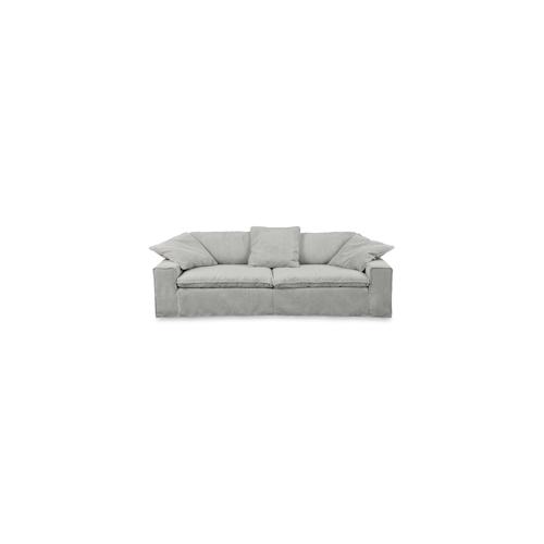 KAWOLA Sofa NETTA XL 3-Sitzer Bezug abziehbar Cord dunkelgrau