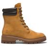 Winterstiefel TIMBERLAND "CORTINA VALLEY MID LACE UP WATERPROOF BOOT", Gr. 37,5, gelb (wheat), Leder, sportlich, Schuhe, Winterschuhe, Winterboots, Schnürboots, Schnürstiefel, wasserdicht